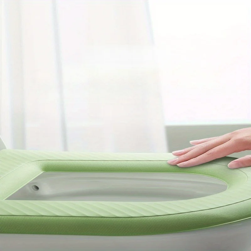 Waterpoof Soft Toilet Seat Cover Bathroom Washable Closestool Mat Pad Cushion O-shape Toilet Seat Bidet Toilet Cover Accessories