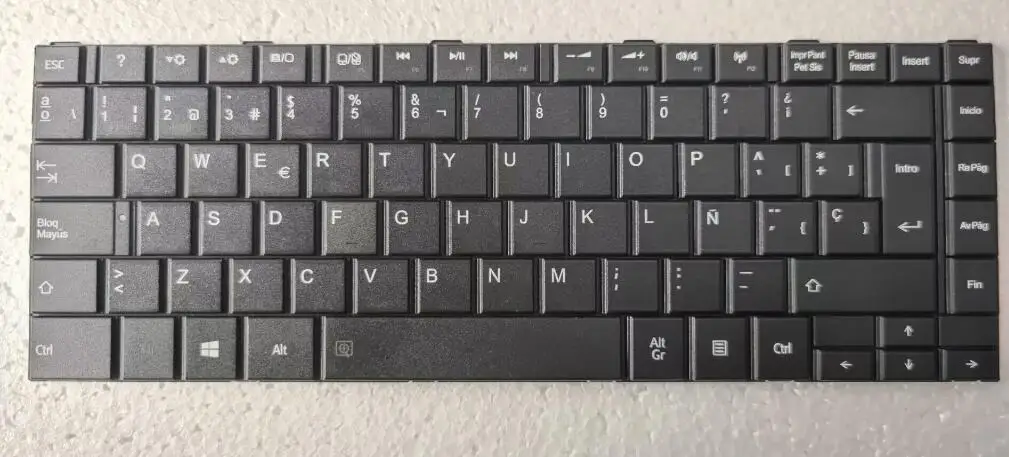 Hiszpańska klawiatura do laptopa Toshiba Satellite C800 C800D C805 C805D C840 C840D C845 C845D L800 L805 L830 Klawiatura SP