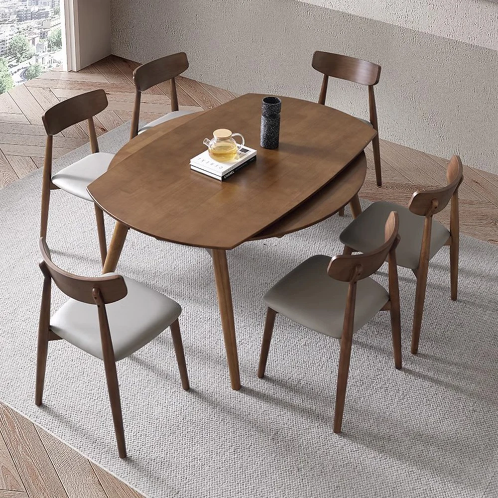 Living Modern Dining Table Vintage Luxury Extendable Heat Resistance Minimalist Dining Table 8 Seater Round Eet Tafel Furniture