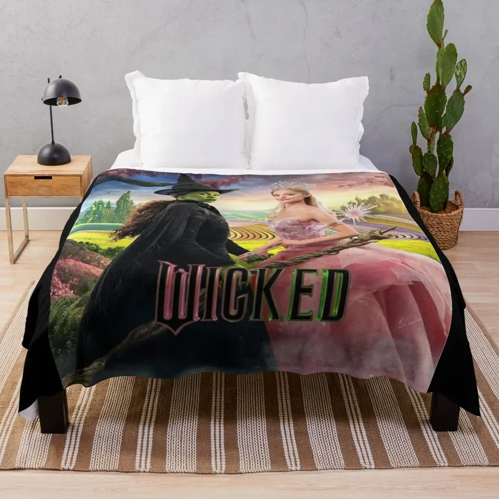 

Wicked Movie Throw Blanket anime Comforter Shaggy Blankets