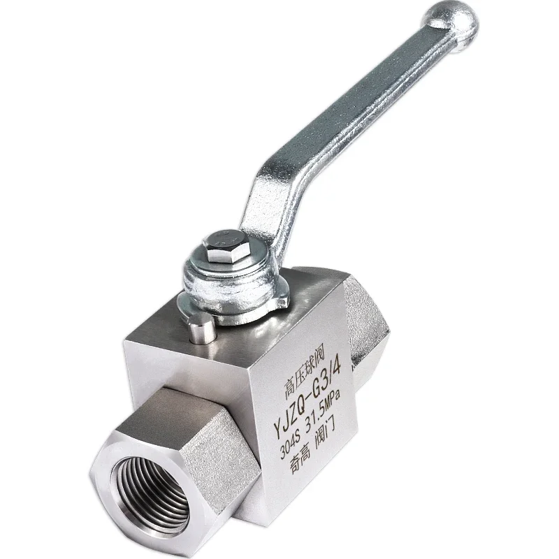 

Hydraulic high pressure ball valve 304 steel internal thread YJZQ series thread buckle valve ball core 4-point valve