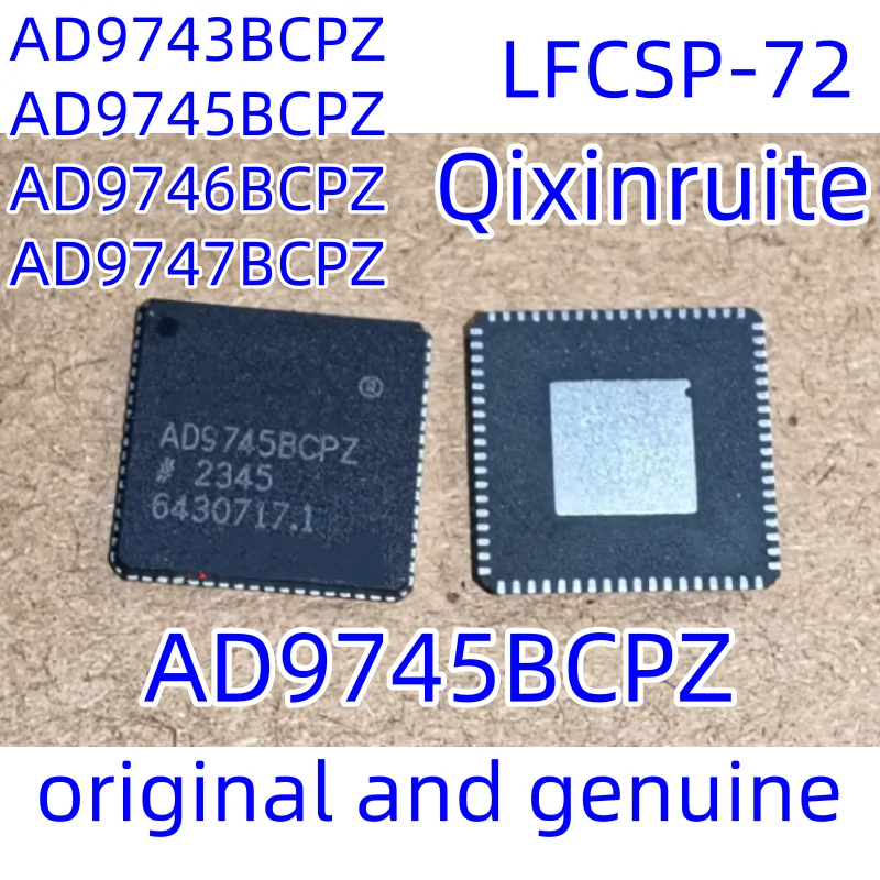 

Qixinruite Совершенно новый оригинальный AD9747BCPZ AD9746BCPZ AD9745BCPZ AD9743BCPZ LFCSP72 интегральная микросхема