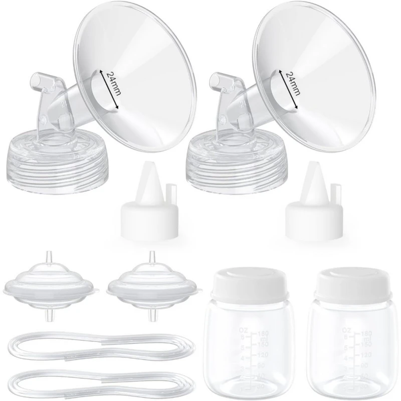 Piezas de extractor de leche materna compatibles con Spectra S1/S2/9 Plus, accesorios no originales, juego completo de reemplazos, 10 unidades por juego