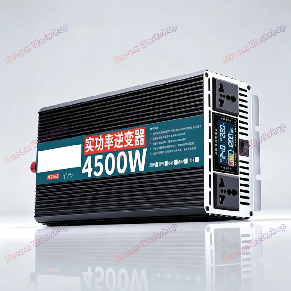 Pure sine wave inverter real power 4500W 5500W non-virtual standard DC 12/24/48/60/72V to AC 220V solar inverter
