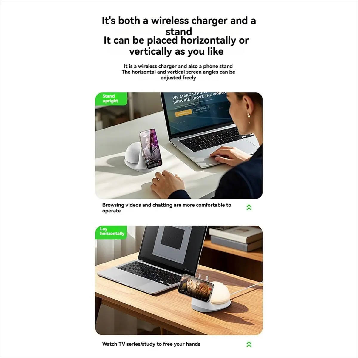 2-in-1-スネイル型ワイヤレス充電器-ナイトライト-15w-ワイヤレス充電-3つの照明モード-デスクスタンド-充電式ledテーブルランプ