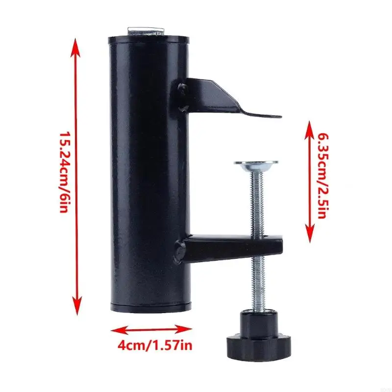 2 Stück robuste Metall-Schirmklemmen für Tische Freien, sichert Terrassenschirme bis zu 38 mm Durchmesser, einfache B03E – Detail 6
