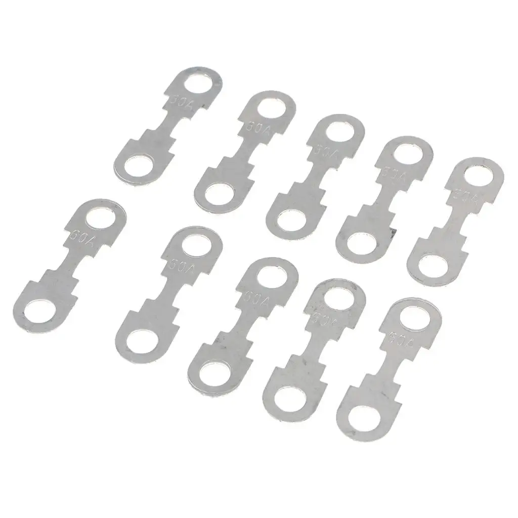 10 Pieces 12VDC Automotive Car Flat Metal Fuse Strip for VW for audi SEAT Skoda Ford