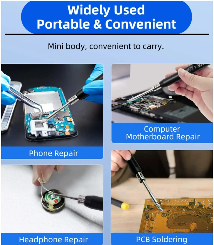 SEQURE S99 Soldering Iron PD QC DC PPS 150W C245 Tip for Drone RC Model Welding Repair