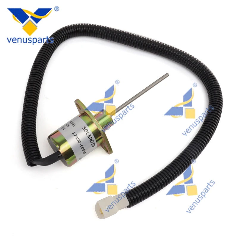 17490-60010 SA-4310-12 12V New Fuel Stop Solenoid for Kubota D1703 D1005 D1105 D905 V1205 V1305 V1505 V1505T B21 B2100D BX22D