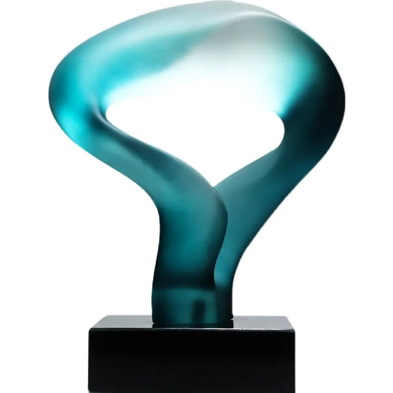 LMM front desk elevator entrance decoration art installation model room light luxury sculpture