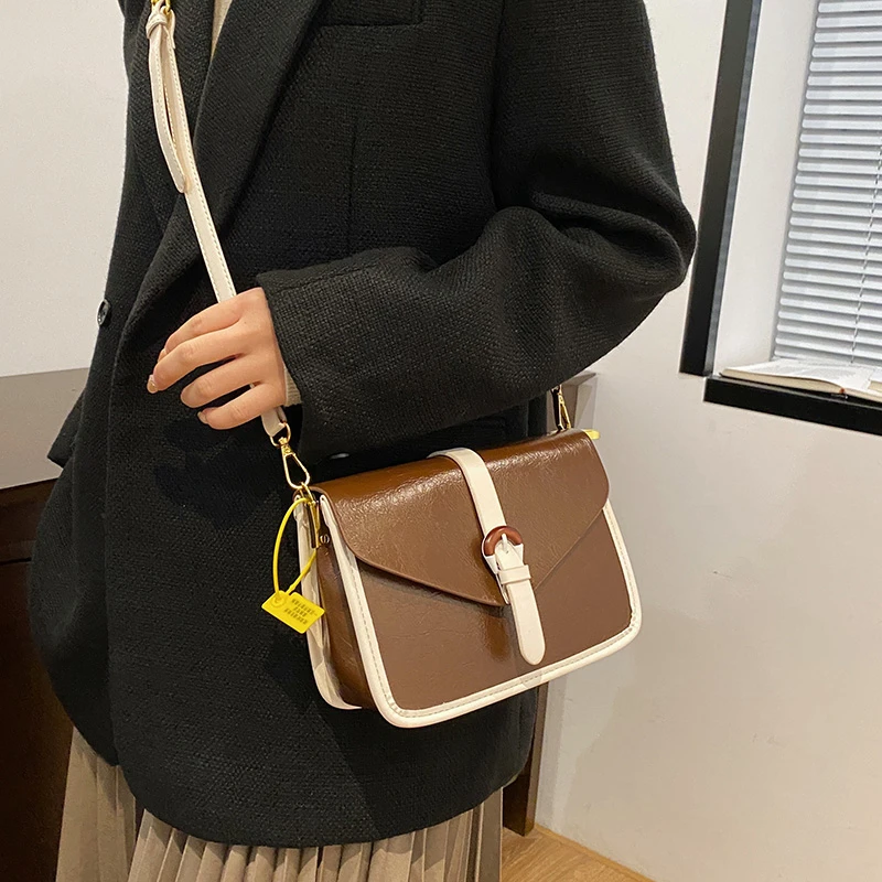 

Элегантная женская кожаная классическая модная роскошная дизайнерская сумка через плечо через плечо для повседневных шикарных прогулок