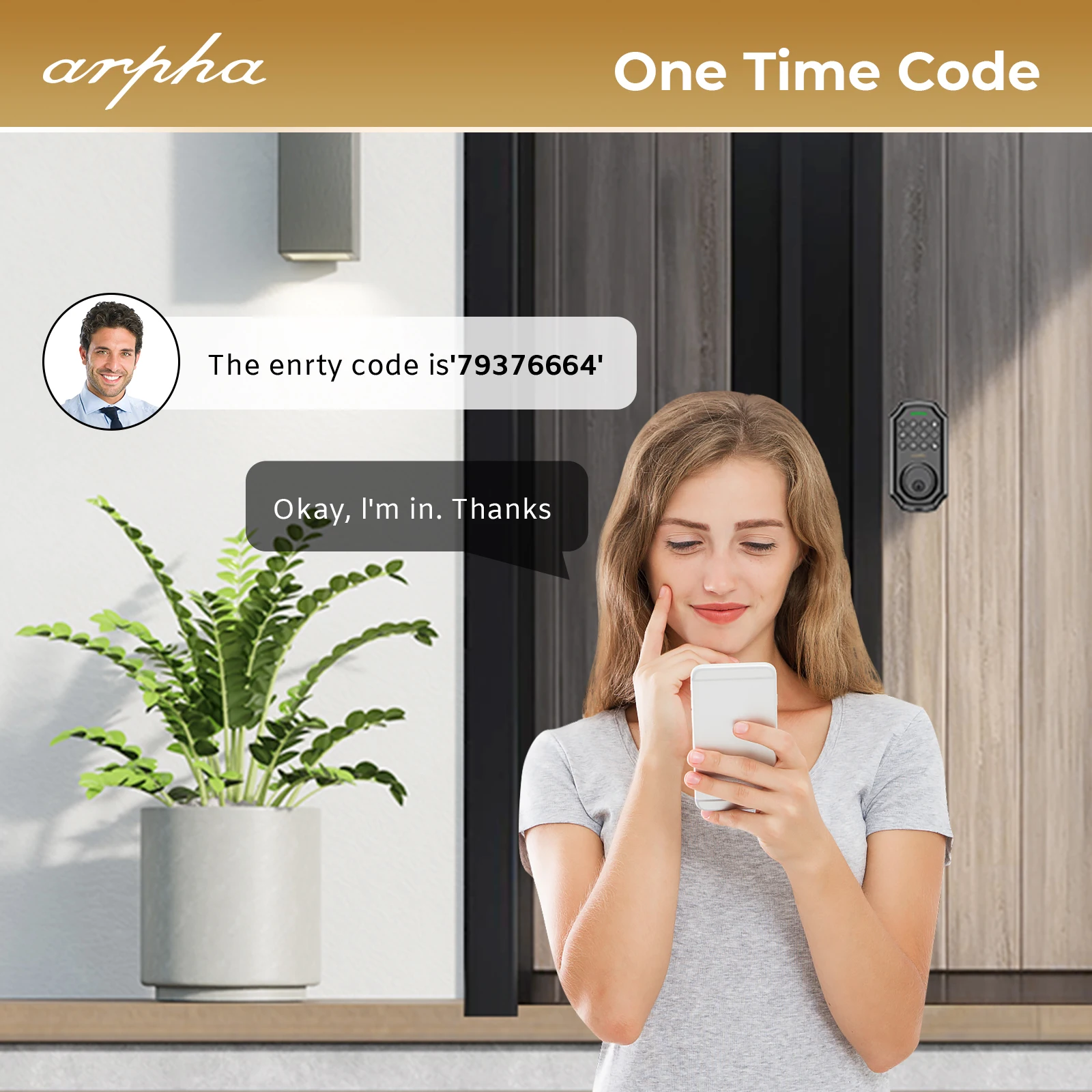 Рисунок 5 - Умный дверной замок Arpha с комплектом из 2 ручек
