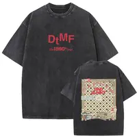 Camiseta Vintage lavada Bad Bunny DTMF Residencia En El Choli Merch, camiseta Debi Tirar Mas Fotos, camisetas de gran tamaño de Hip Hop para hombre