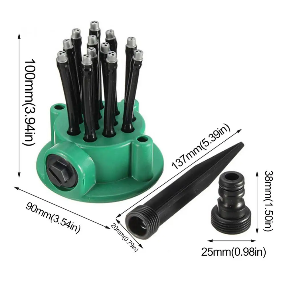 Multifunktion ales Abs-PVC-Material 360-Grad-Sprinkler mit automatischer Rotation für die Rasen bewässerung im Garten