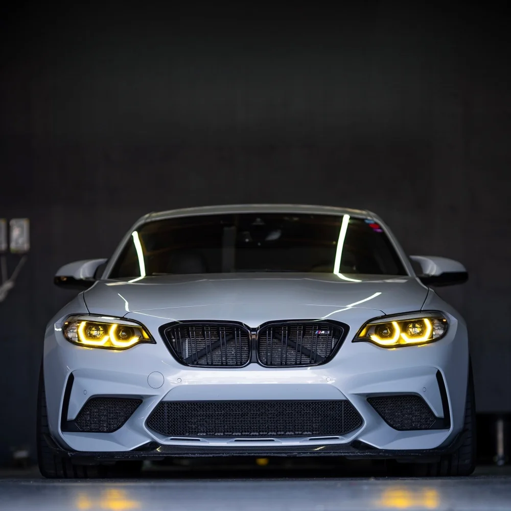 

Чипы DRL дневного света, желтый, синий, красный для BMW M2 F22 F23 F87 LCI 2018-2021, светодиодные фары дневного света 63117494851 7494852