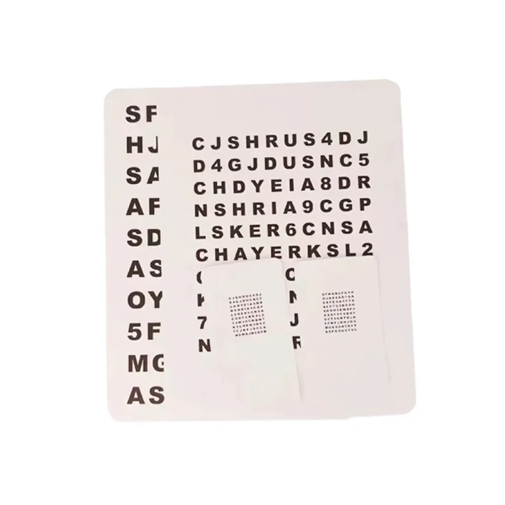 حجم المحمولة بالقرب والبعيد الأبجدية الكريستال ممارسة الجدول الأطفال رؤية العين التدريب الأبجدية بطاقة مكافحة قصر النظر الرؤية التعب