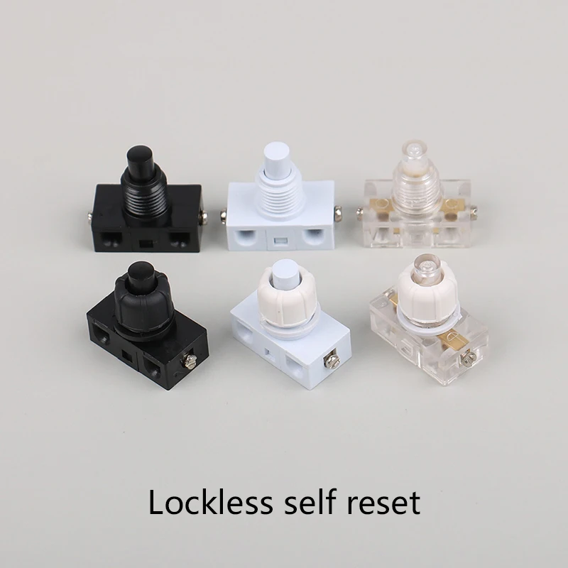 1 PC Push Button Switch Inline Foot Pedal UFO Type Lamp Lighting Foot Control ON / Off Foot Switch Lockless Self Reset