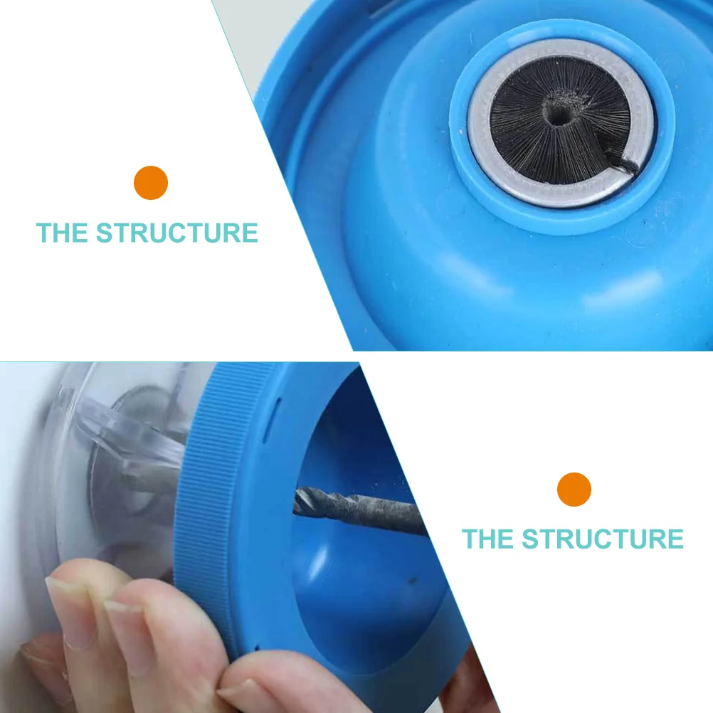 

2Pcs Electric Drill Dust Cover ABS Tools Hammer Collector Power Accessories Non Slip PVC Washers Dust Free Clean Workspace Wall