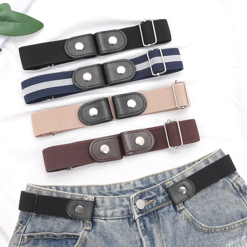 Ceinture artificiel astique Ajustable Sans Structure pour Femme et Fille, Pantalon en Jean, Robe, Sans Renflement, Sans Tracas, Environnement