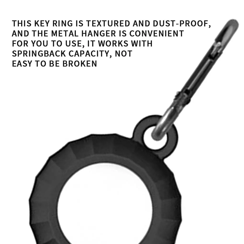 Tracker Schlüssel ring TPU Locator Fall runde tragbare Schutz abdeckung Ersatz für Airtags Pink