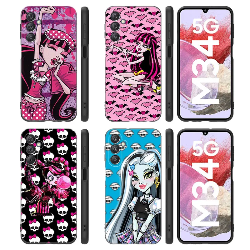 M-Monsters-H-High Anime Phone Case For Samsung Note 10 Lite 20 Ultra M04 M13 M32 4G M14 M15 M23 M33 M34 M42 M52 M53 M54 M55 5G