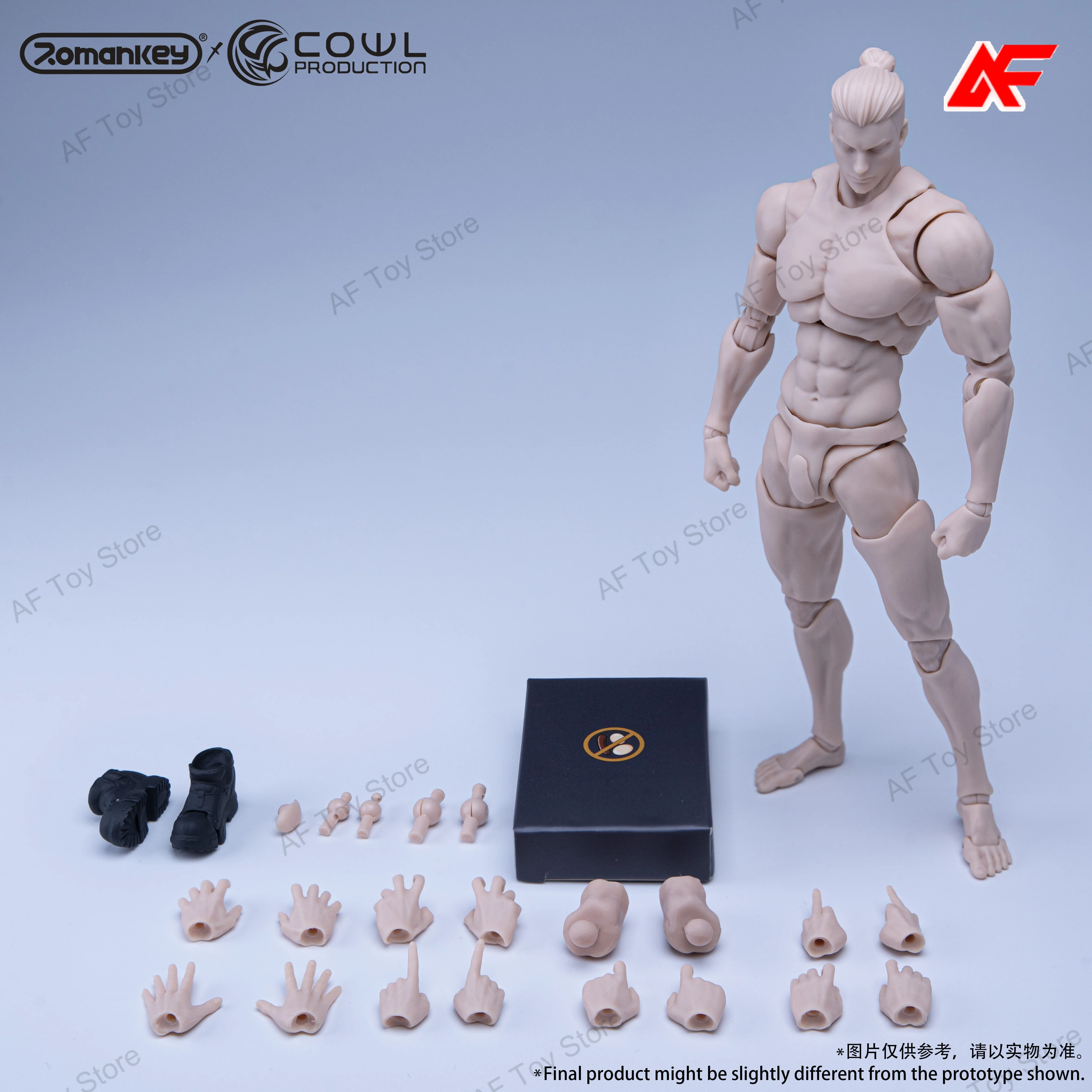 Romankey X COWL 1/12 Skala Męski Muskulatry Ciało Super Elastyczna Ruchoma Lalka 16,5 cm Figurka Model Zabawki