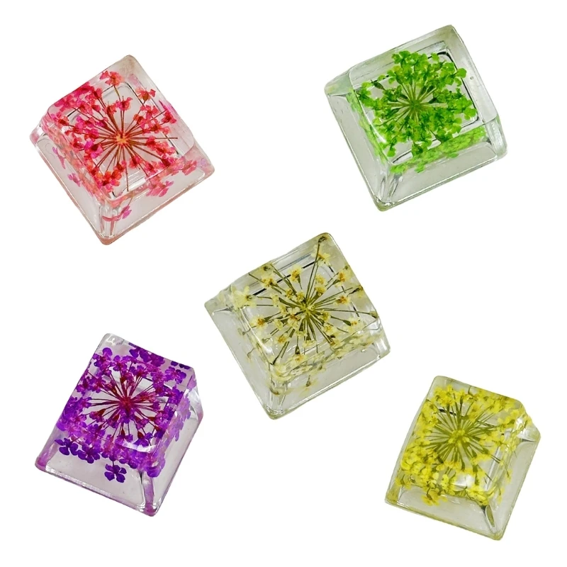 Resin Keycap OEM for Mechanical Keyboards Backlights Keycap Flower Keycap For Game Computer Keypad 1PC