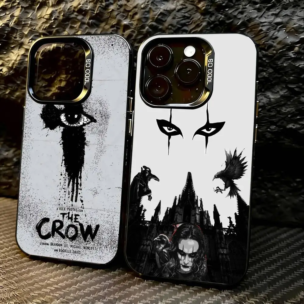 

T-THE CROWS T-Thriller Phone Case For iPhone 17,16,15,14,13,12,11 Plus,Pro Max,XS,Colorful Silver Phone case Funda Cover