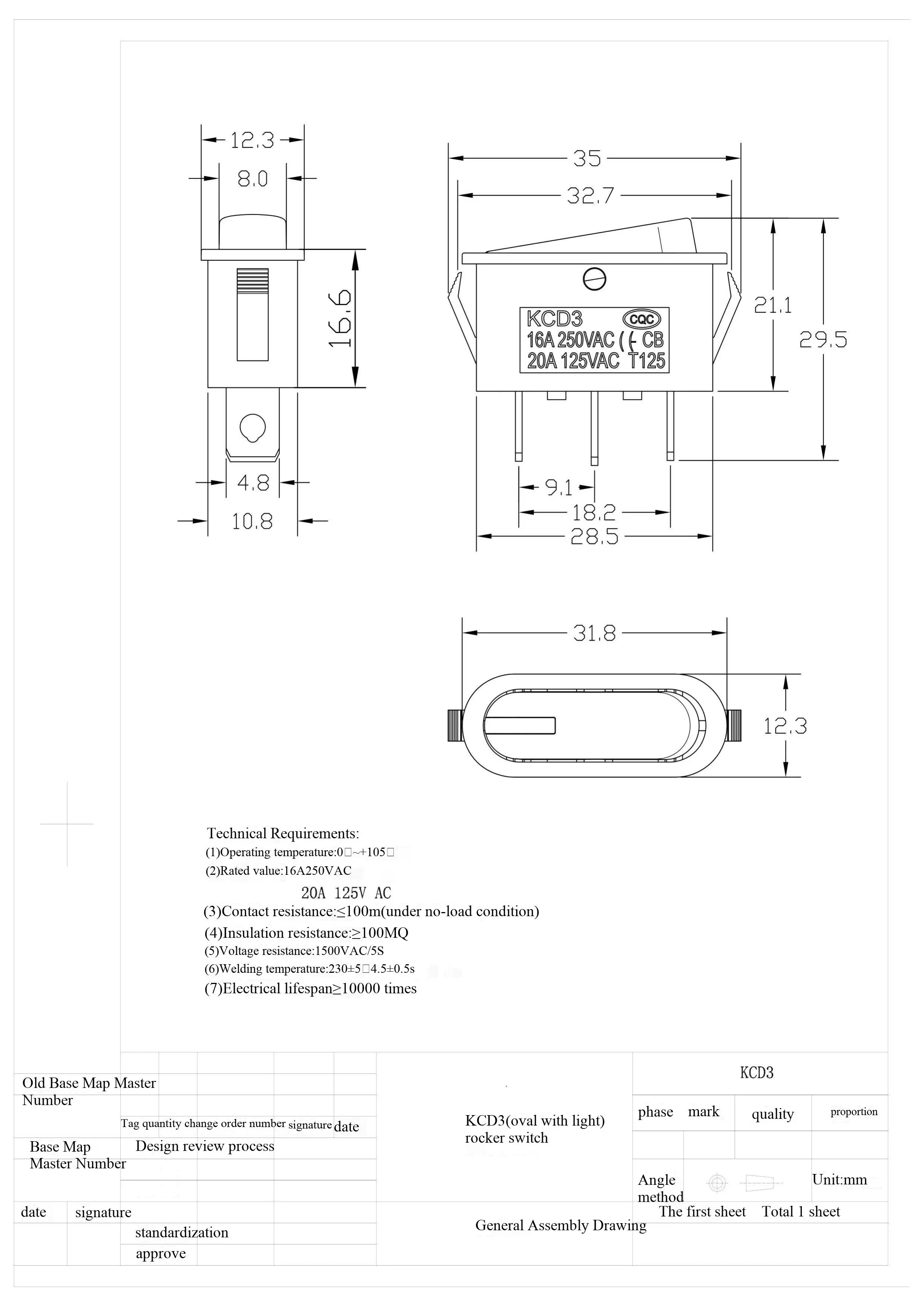 KCD3 Elektrokocher und Elektroheizung, Schalterzubehör mit Leuchtknopf, Bratpfanne, 3500 W, multifunktionaler elektrischer Reiskocher. – Detail 5