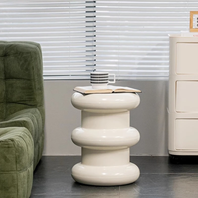 Modern Stylish Multi - Functional Round Stool - Ideal Entryway Shoe Stool, Small Side Table & Coffee Table
