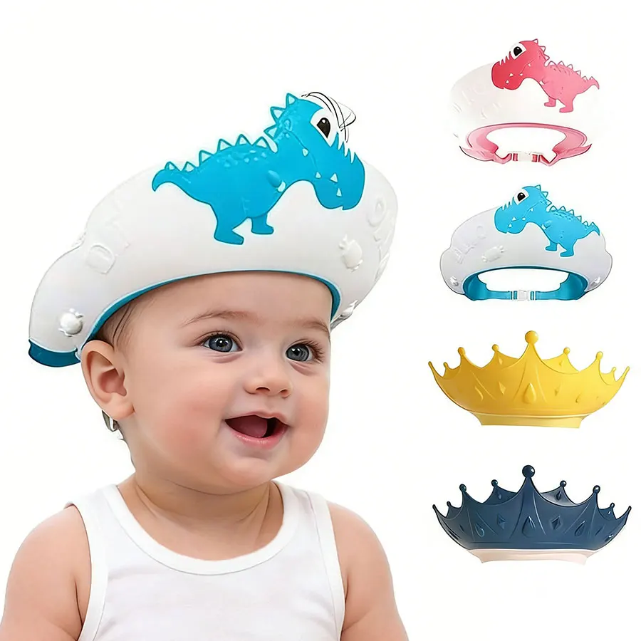 Children Bathing Shower Cap Hat Safe Shampoo Shower Bathing Bath Protect Soft Cap Hat For Baby Wash Bath Caps Cup Hair Shield