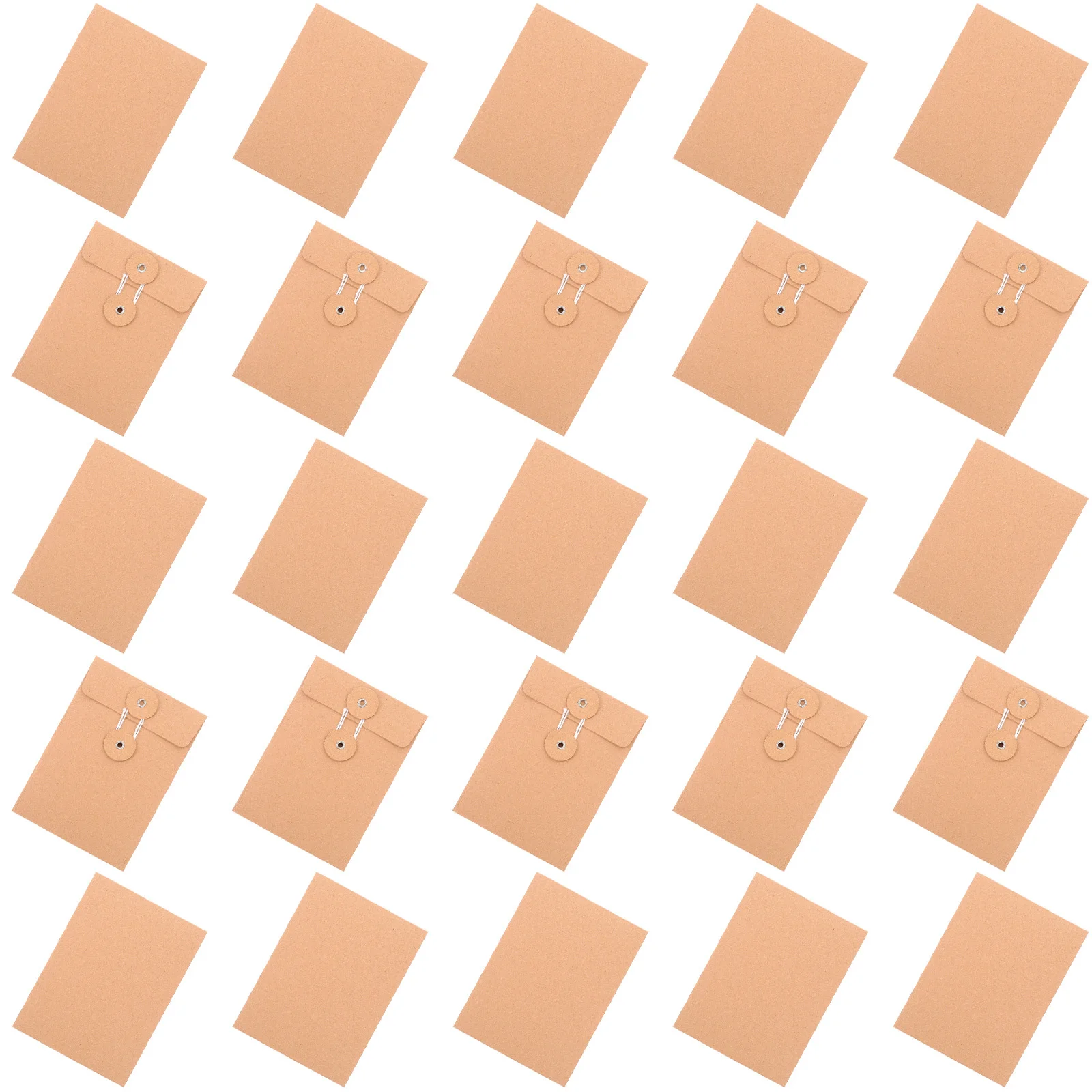 25 قطعة كرافت ورقة وثيقة مغلف قسط سميكة ملف الحقيبة لمشروع الملفات بطاقات دعوات البريد المنظم التخزين