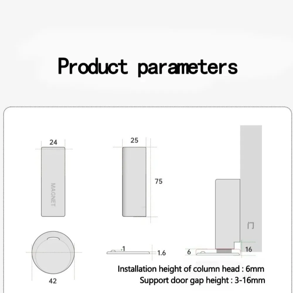 

Adhesive Free Hidden Magnetic Door Stopper Door Protection Nail Free Door Bumper Wall Protector Prevention Door Stopper Home