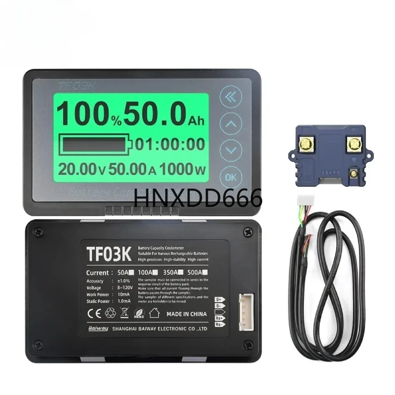 

Digital Voltmeter Battery Capacity Indicator Voltage Current Tester Power Meter Car Battery Detector 120V 100A