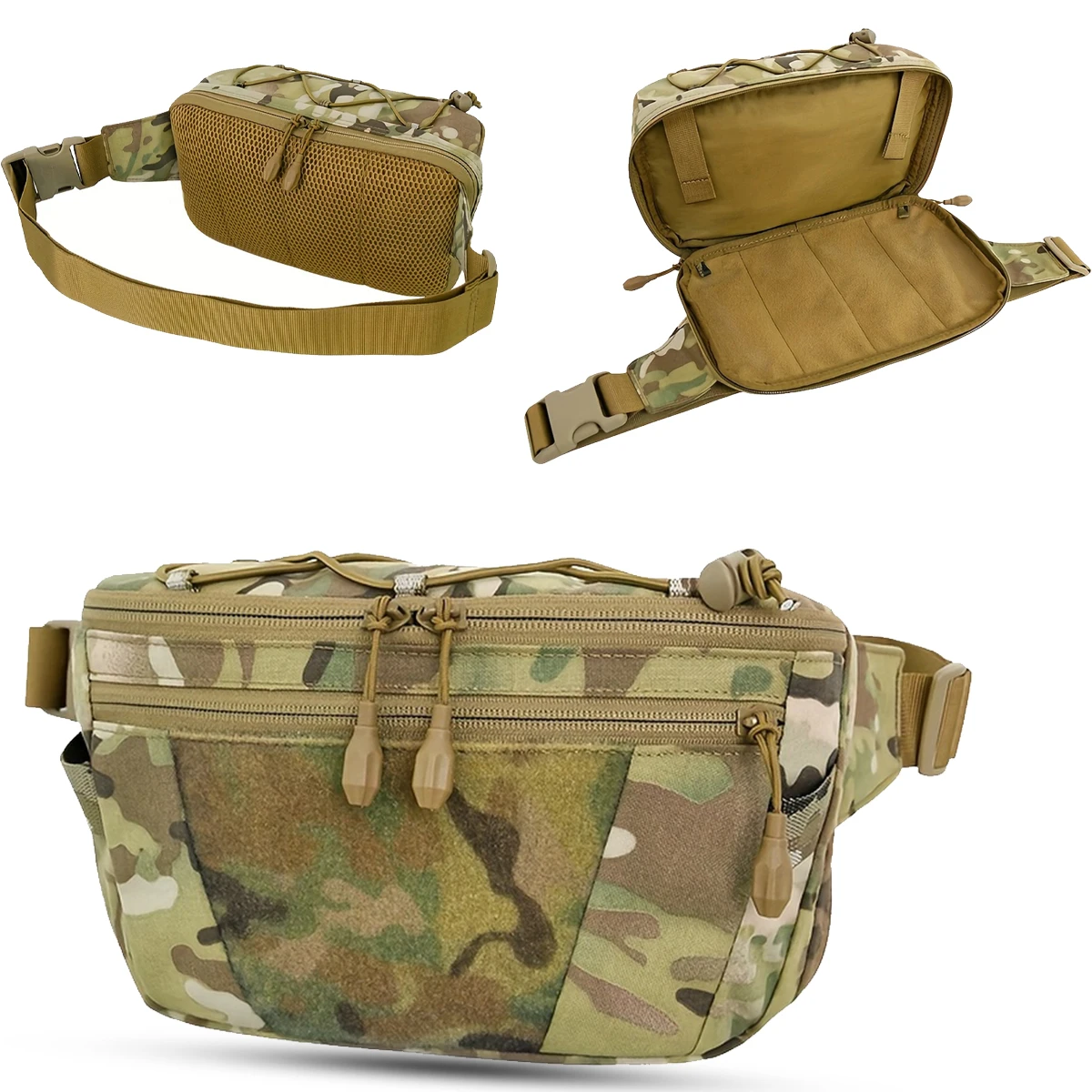 

Tactical Hidden Waist Bag Adjustable Compact Belly Pack for Hiking Fishing Travel Outdoor Backpack Camping Cycling Accessory