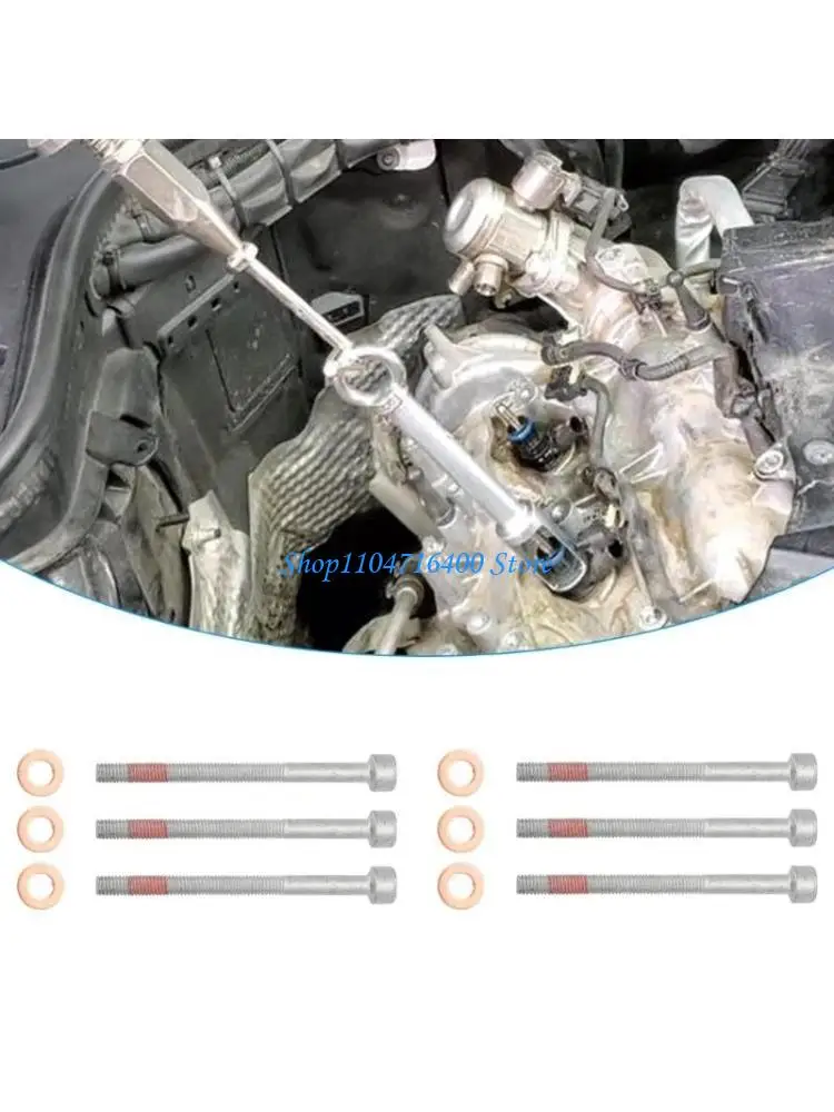 

y1gd Injectors Sealing Rings & Supports for W169 W164 W212 Auto Maintenance 6pcs