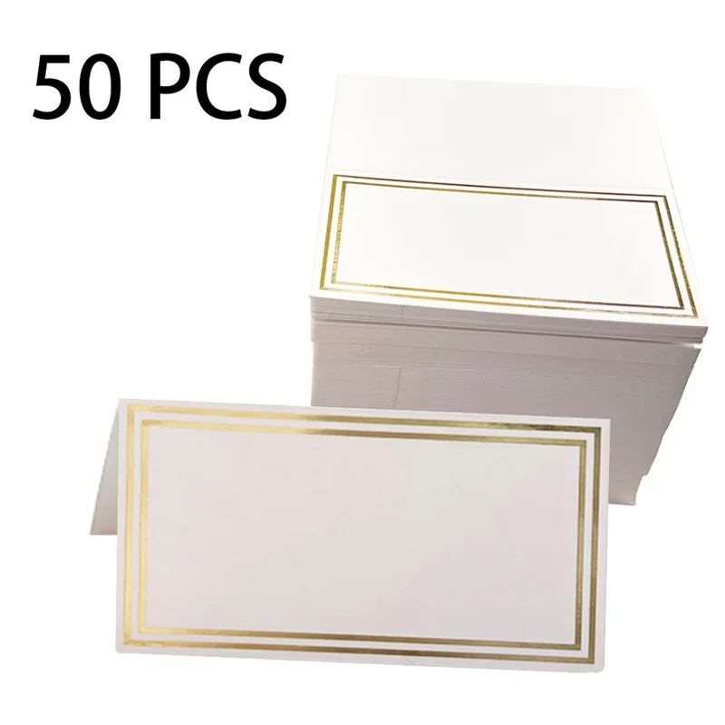 50pcs Table Card Wedding Banquet Party Guest Name Seat Card High End Check in Desk Card