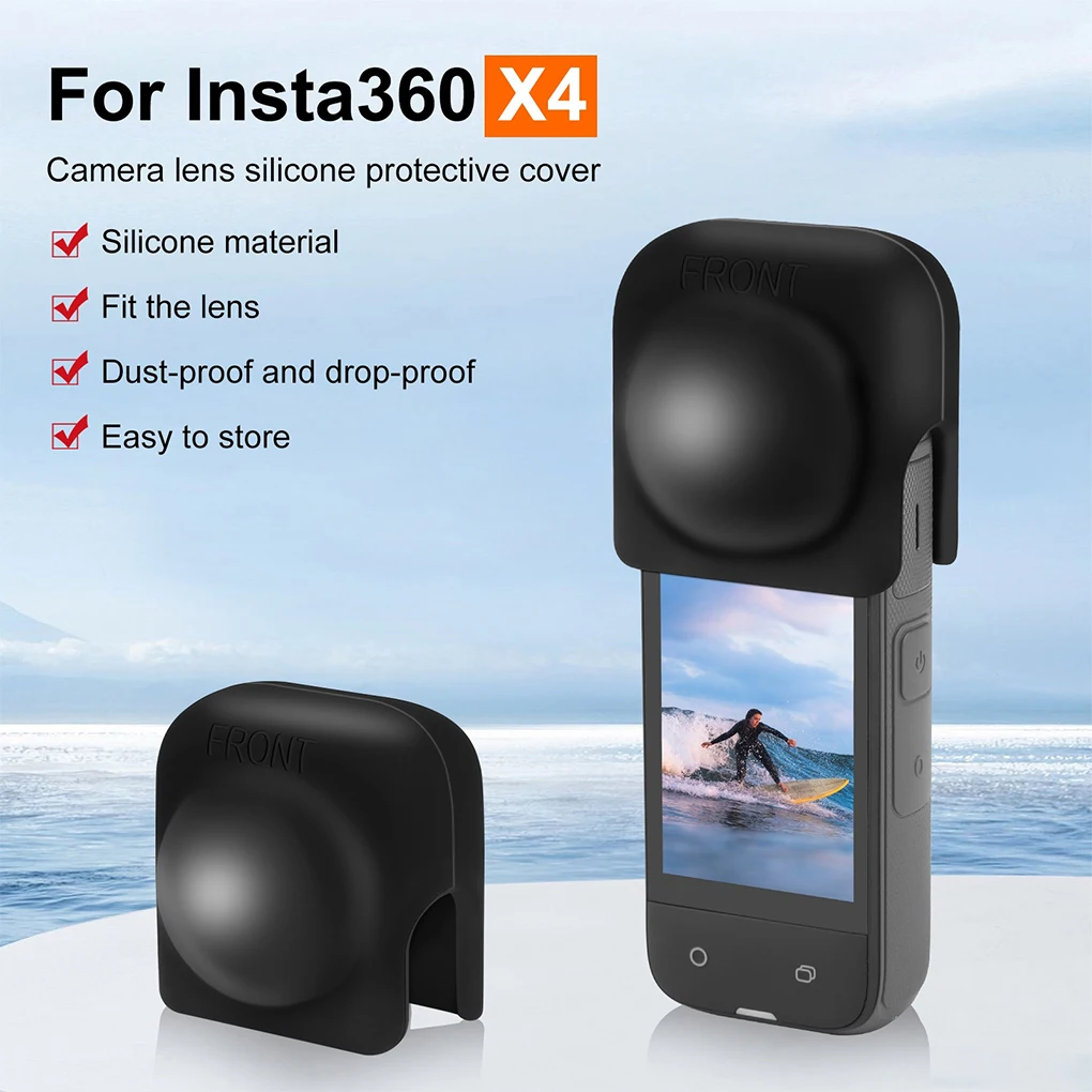 Silicone Dust-proof Cover For Panoramic Sports Camera Good Resilience Silicone Protective Cover