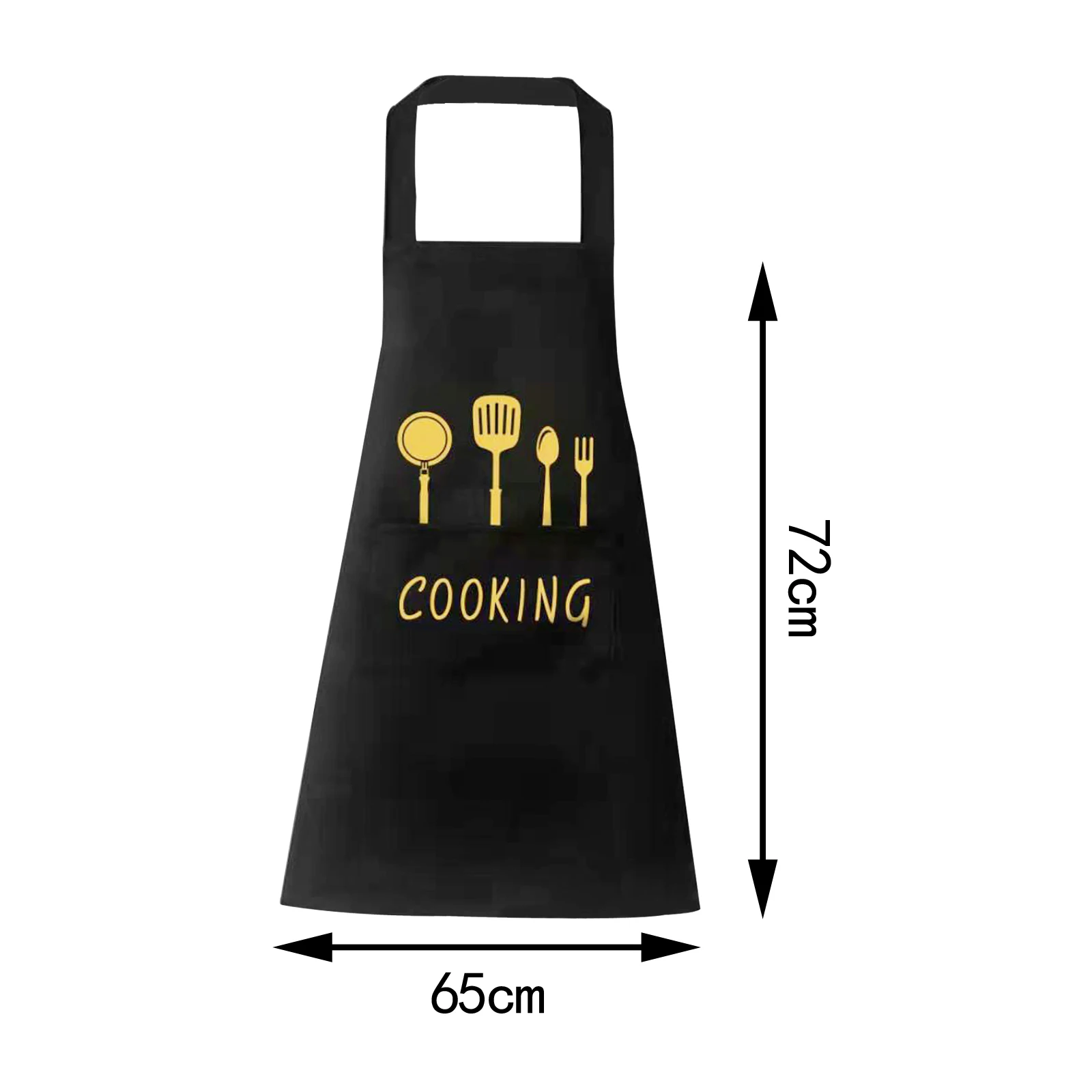 Large Apron with Front Pocket Cooking Cotton for Women Men Waterproof Oil-proof Cooking Apron BBQ Comfortable Kitchen Clothes