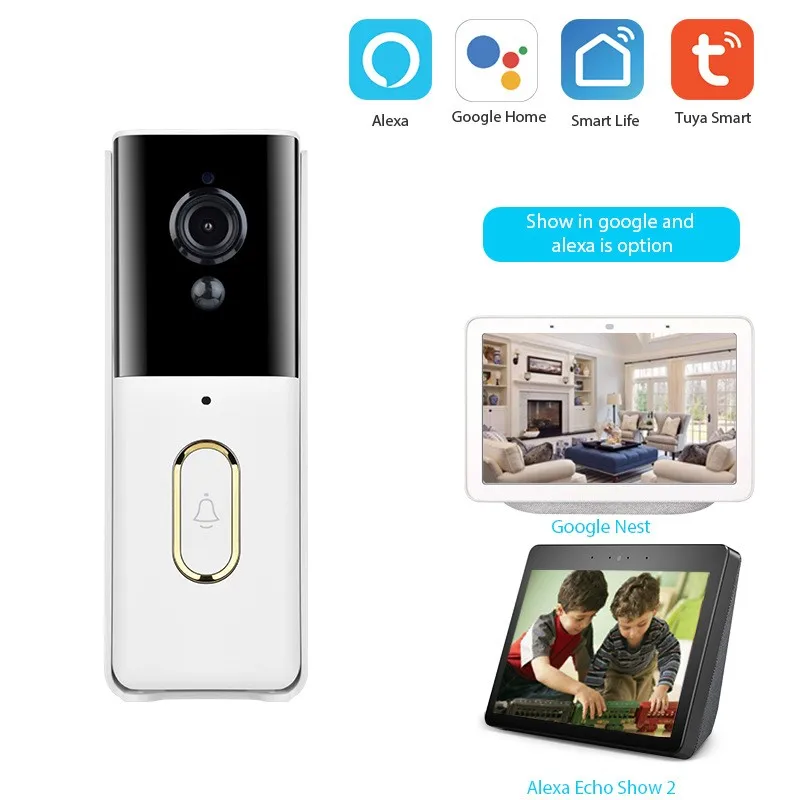 

TY-L8 Tuya Smart Waterproof Doorbell 1080P Network Wireless Visual Intercom Mobile Phone Remote Camera Infrared Night Vision