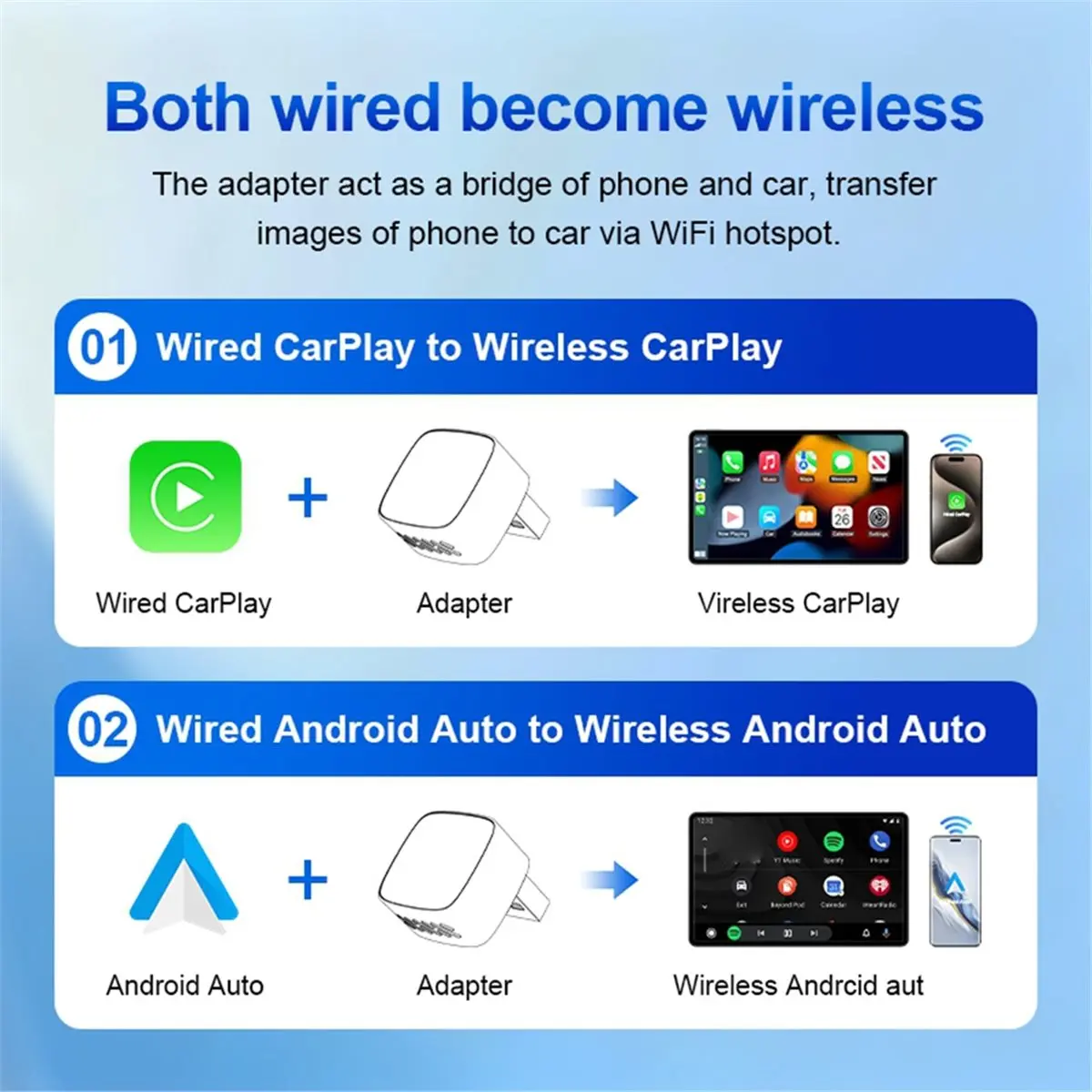 618 Mega Sale CarPlay Android Auto 2in1 2026 AI Smart Box Adapter