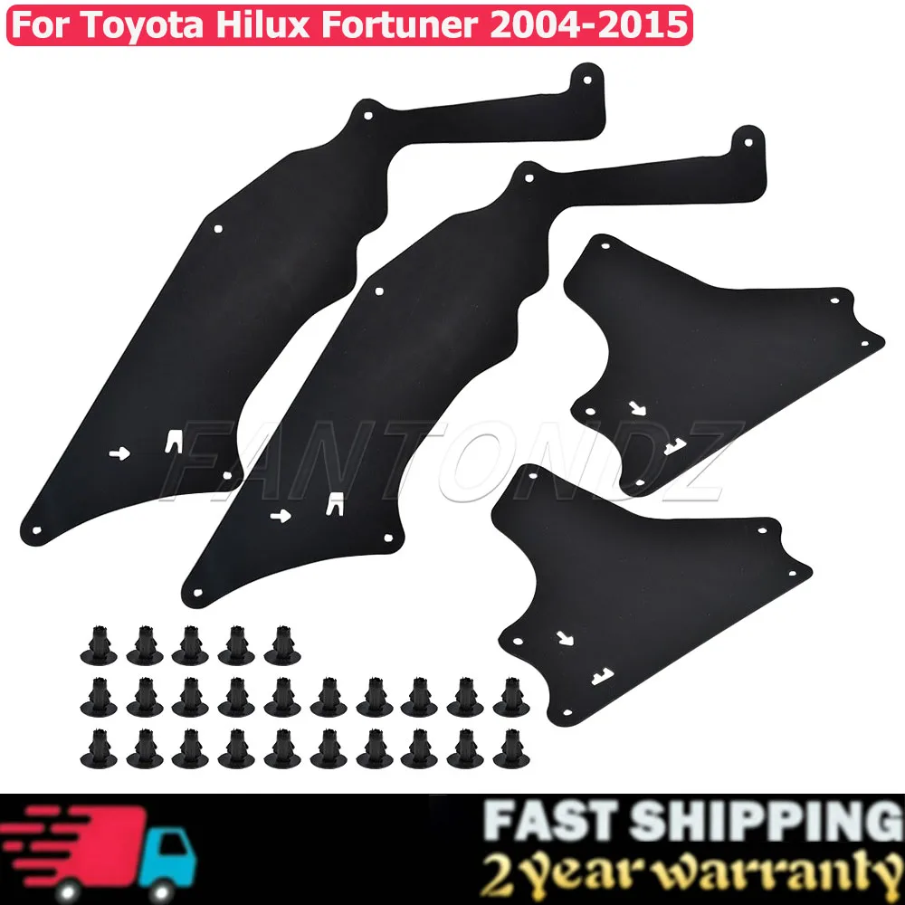 

Брызговики для Toyota Hilux Fortuner 2004-2015, передние брызговики, вкладыши на крылья, защитное уплотнение 53885-0K020 53735-0k020