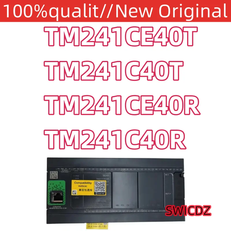 100% new original M241 Controller PLC, TM241CE40T, TM241C40T, TM241CE40R, TM241C40R