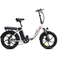 FAFREES F20 15AH Super Long Battery Ebike Life City Electric Bicycle 20 Inch Fat Tire 250W 3 Riding Modes Power Electric Bicycle