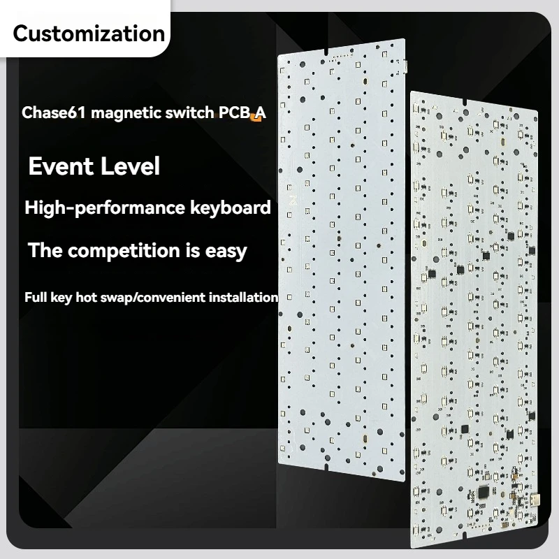

Chase61 Magnetic Switch PCB GH60 Keyboard Circuit Board Hot Swap RGB High Brightness Switch Light Gaming Keyboard Accessories