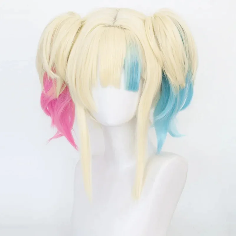 Sisi 2233Harley 코스프레 의상 애니메이션 자살 Isekai 조커 소녀 스쿼드 할로윈 세트 가발 자켓과 반바지 광대 여성 유니폼 S