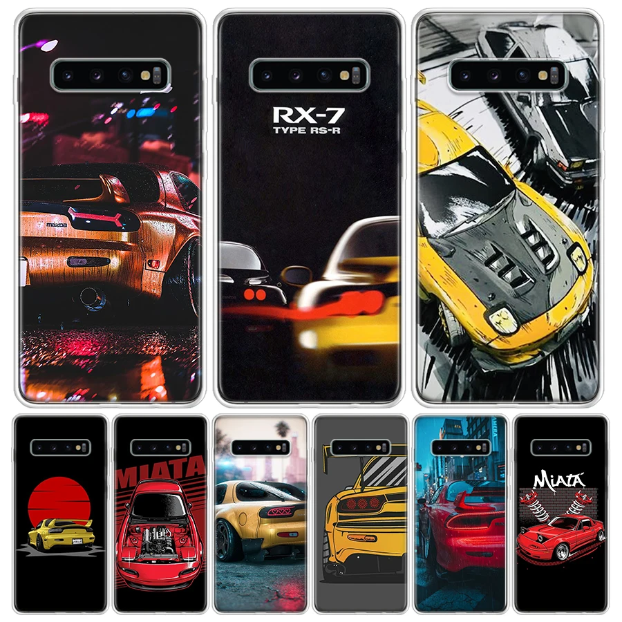 JDM Car RX7 MX5 Legends For Samsung Galaxy S24 S23 S21 S22 Ultra S10 Plus S20 FE Phone Case S10E S8 S9 + Housing Shell Coque