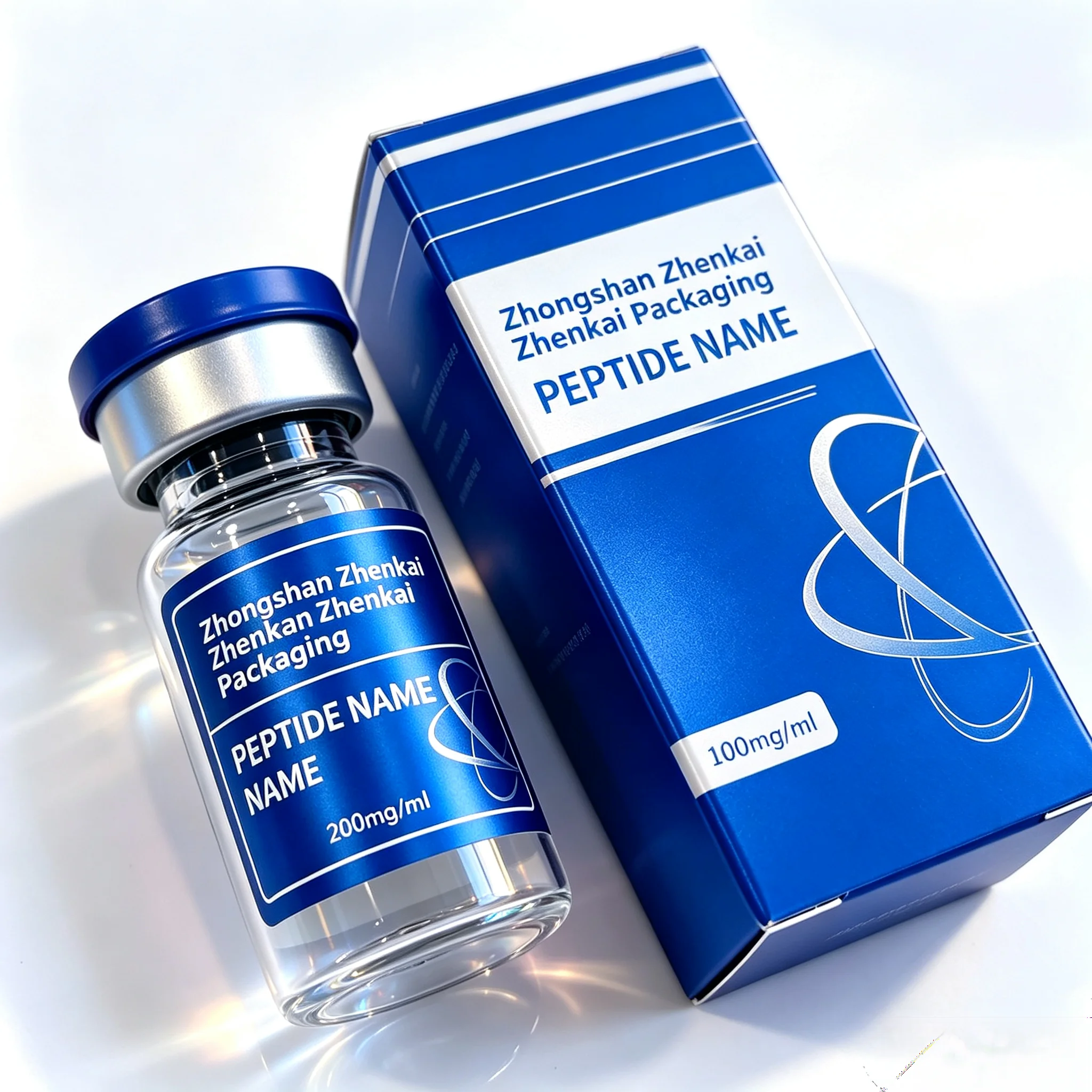 Non-toxic Vinyl Stickers & Custom Packing Boxes,Industrial Labels for Different Sizes Peptide Personal Care Products