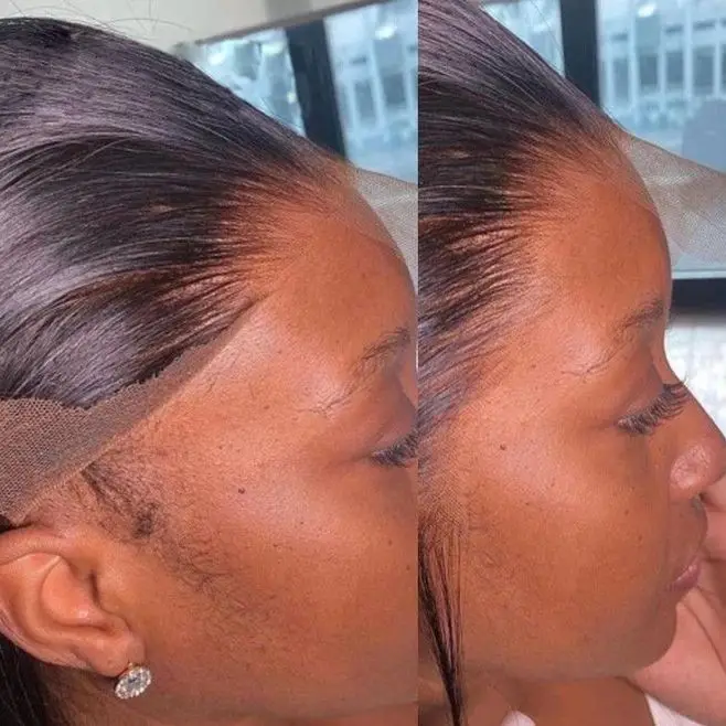 AVENIR nudos individuales 13x6 HD encaje Frontal solo cabello humano liso brasileño HD encaje Frontal Pre desplumado Color Natural cabello Remy
