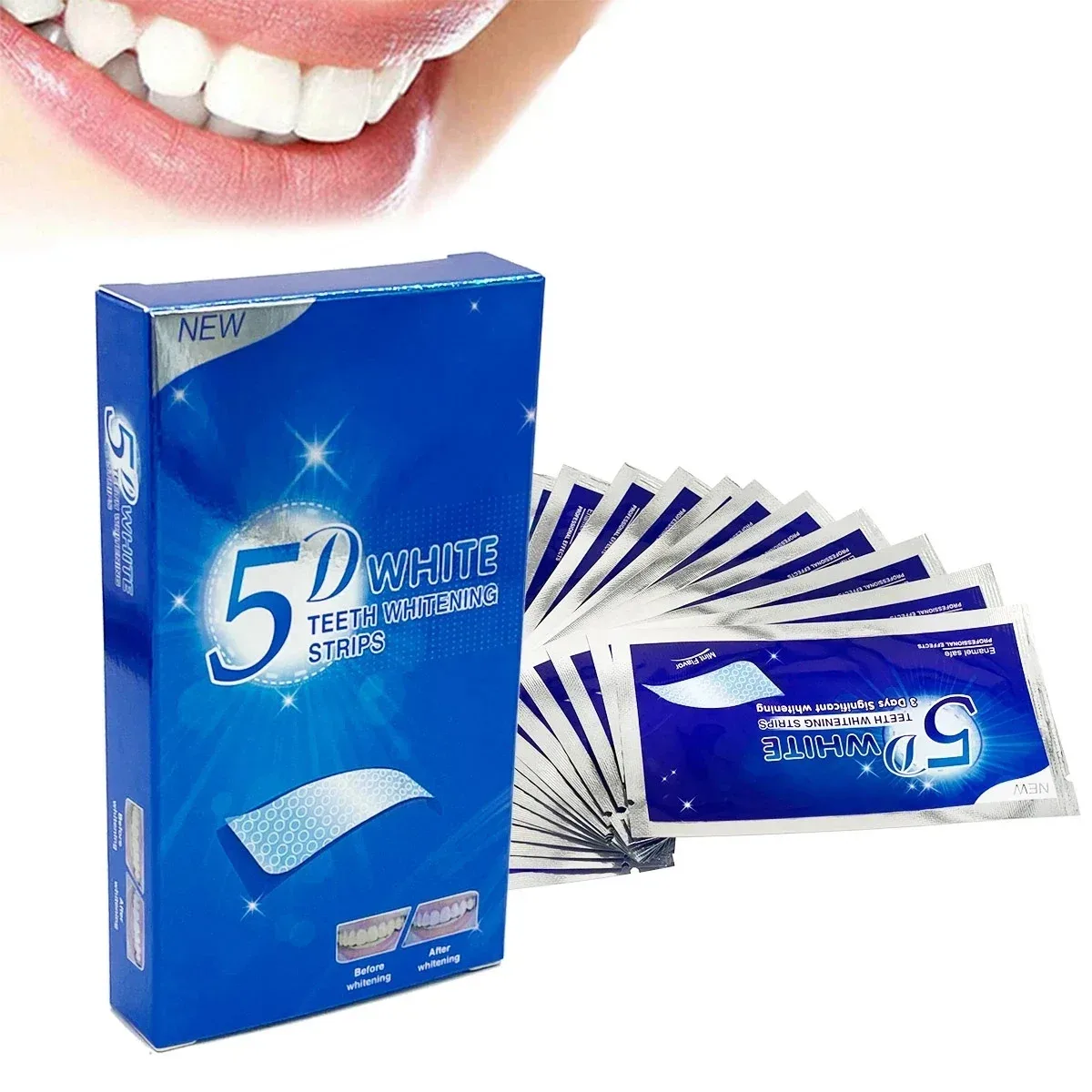 5D Dental Paste Teeth Bright White Tooth Paste Green Tooth Paste Neutral Tooth Paste 7 Bags And 14 Pieces